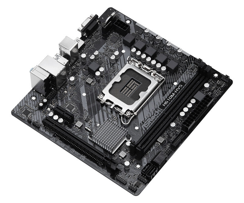 H610M-HVS ASROCK μητρική H610M-HVS, 2x DDR4, s1700, USB 3.2 Gen1, mATX