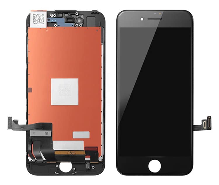 ILCD-007 TW INCELL LCD ILCD-007 για iPhone 7, camera-sensor ring, earmesh, μαύρη