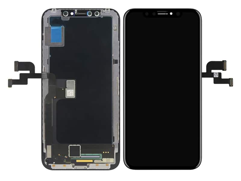 ILCD-015 TW INCELL LCD ILCD-015 για iPhone Χ, camera-sensor ring, earmesh, μαύρη