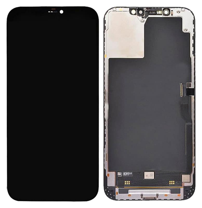 ILCD-024 TW INCELL LCD για iPhone 12 Pro Max, camera-sensor ring, earmesh, μαύρη