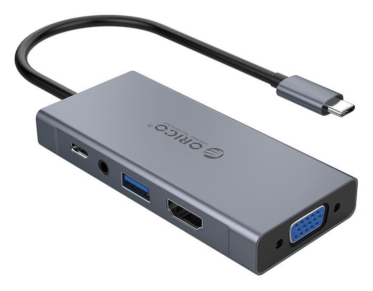 MC-U501P-GY-BP ORICO docking station MC-U501P, USB Type-C, 5-ports, γκρι