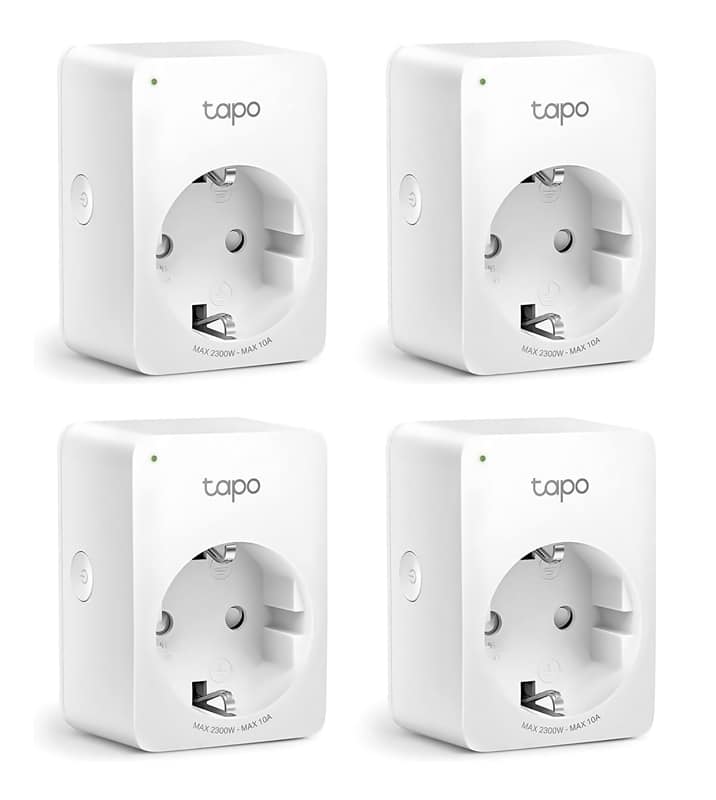 TAPO-P100-4-8 TP-LINK smart αντάπτορας ρεύματος TAPO-P100, Wi-Fi, ΒΤ, 4τμχ, Ver. 1.0