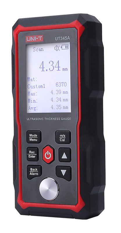 UT345A UNI-T ψηφιακός μετρητής πάχους υπερήχων UT345A, 2000mAh, mm/in