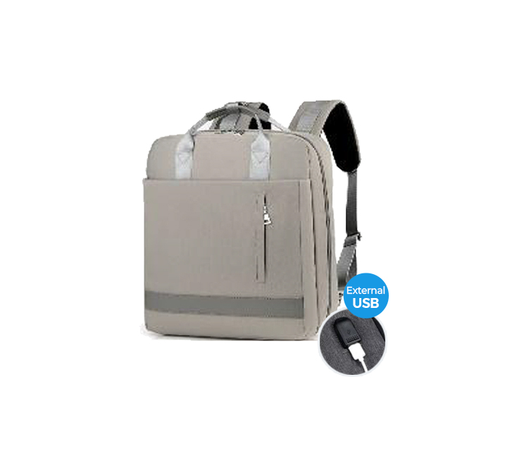 0.602.152 Laptop Backpack With External Usb White New - Bpz2015