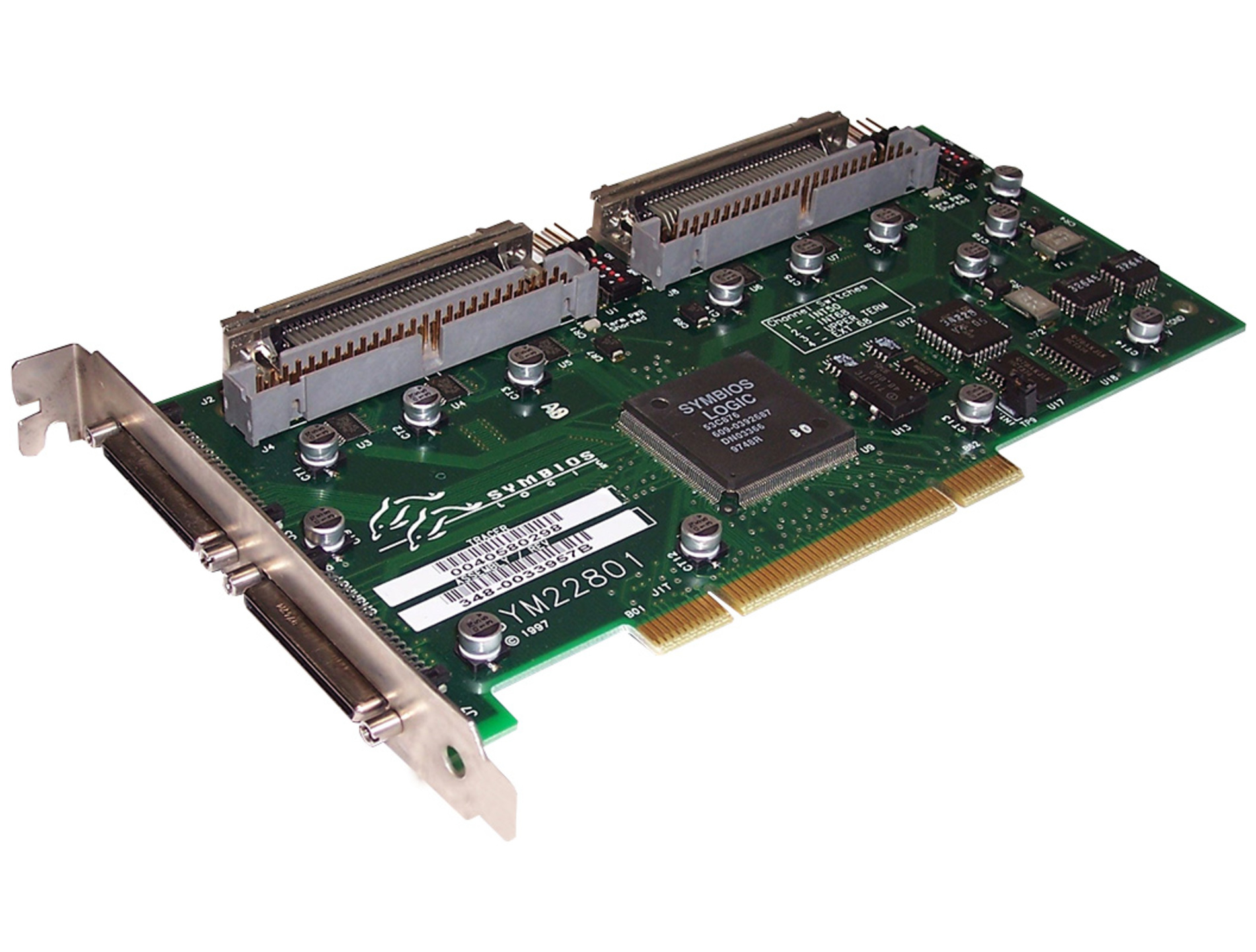 0.041.636_scsi-controller-LSI-22801-dula-ultraw-b-se-SYM22801-PCI-X Scsi Controller Lsi 22801 Dual Ultraw/b-se Pci-x