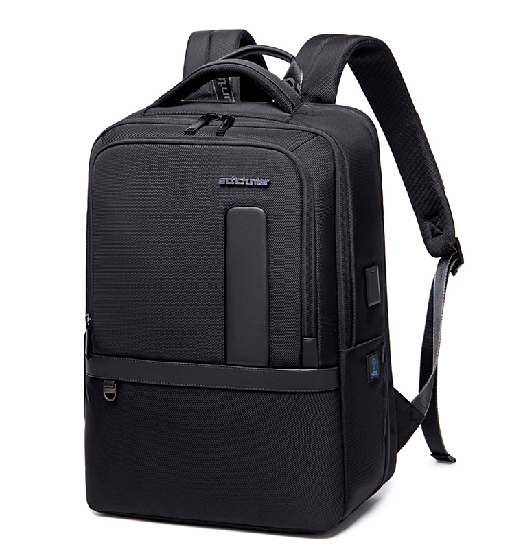 B00490-BK ARCTIC HUNTER τσάντα πλάτης B00490 με θήκη laptop 15.6", 27L, USB, μαύρη