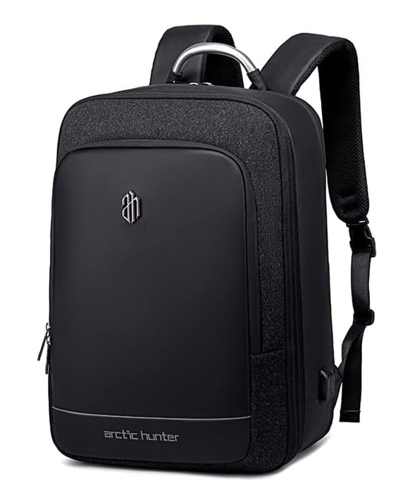 B00227L-BK ARCTIC HUNTER τσάντα πλάτης B00227L με θήκη laptop 17", 41L, USB, μαύρη