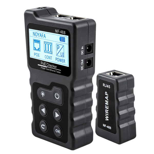 NF-488 NOYAFA tester καλωδίων δικτύου NF-488 για RJ45 PoE