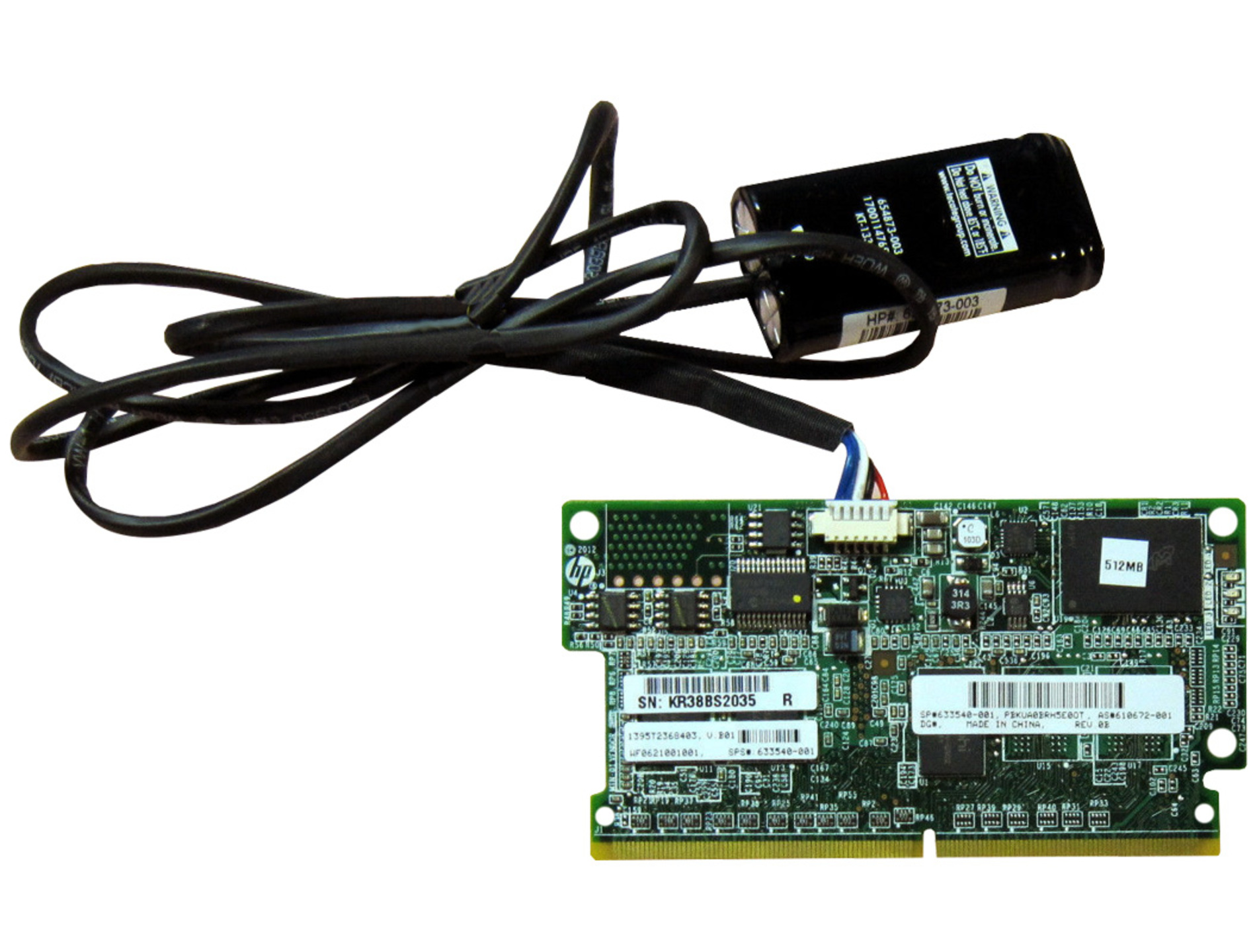 0.049.901-raid-cache-memory-hp-smart-array-633540-001-P420-512mb-battery-cable Raid Cache Memory Hp Smart Array P420/512mb W/battery &cable