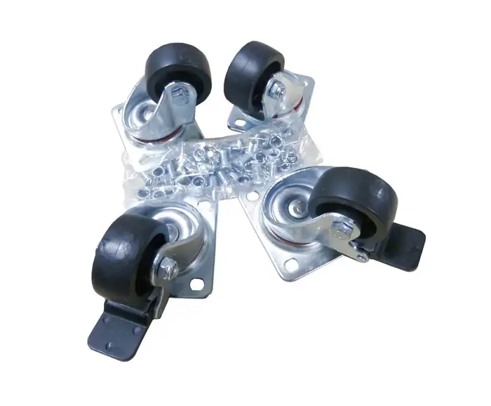0.500.875_RACK_WHEEL_SET_4PIECE_MIRSAN Rack Wheel Set 4pieces 2+2 With Brake For Mirsan