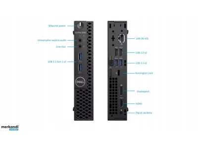 Dell Optiplex 3060 Micro (I5-8500T/8GB/256GB SSD/Intel Graphics UHD/ W10 PRO) Refurbished Grade A