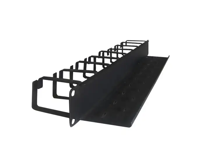 8.888.048-CABLE-MANAGER-NONAME-1U-9H Cable Manager Noname 1u 9 Hook Black Metal