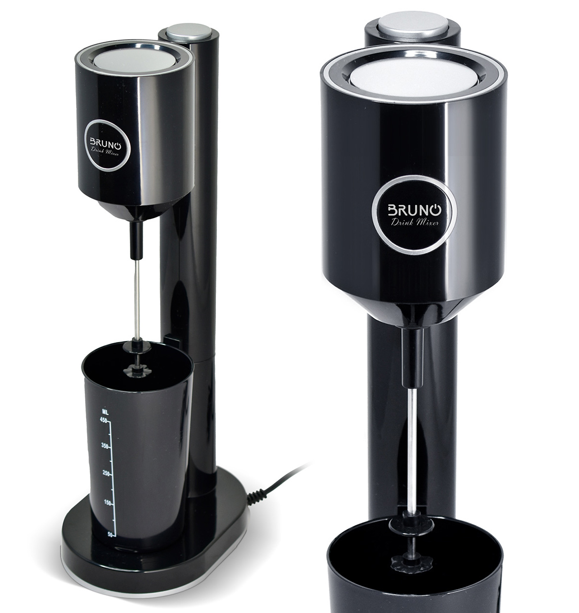 BRN-0183 BRUNO Φραπεδιέρα επιτραπέζια BRN-0183 100W με δοχείο 450ml, μαύρη