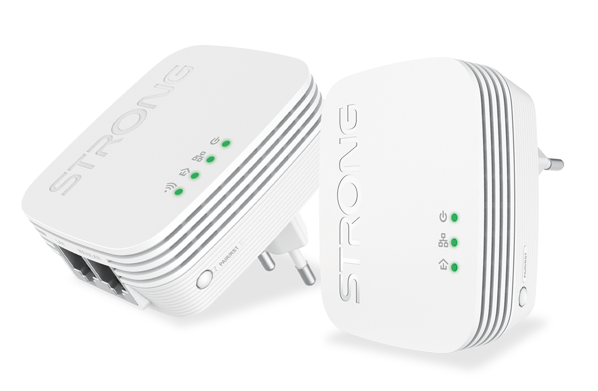 POWERLWF600DUOMINI STRONG Powerline Kit POWERLWF600DUOMINI, 600Mbps, 300Mbps WiFi, 2τμχ