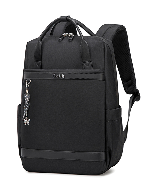 CB00639-BK CHANTRIA γυναικεία τσάντα πλάτης CB00639 με θήκη laptop 14", 12.5L, μαύρη