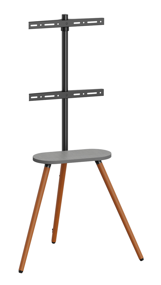 FS28-44F-04 BRATECK βάση δαπέδου FS28-44F-04 για τηλεόραση 43-65" έως 35kg, με ράφι