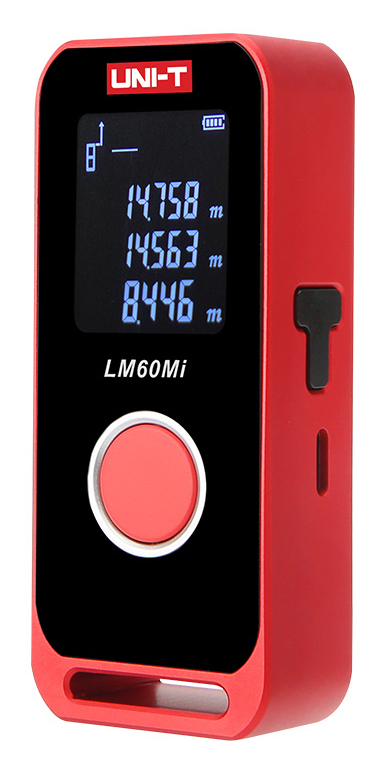 LM60MI UNI-T μίνι laser μετρητής απόστασης LM60Mi, επαναφορτιζόμενος, m/ft/in, 60m