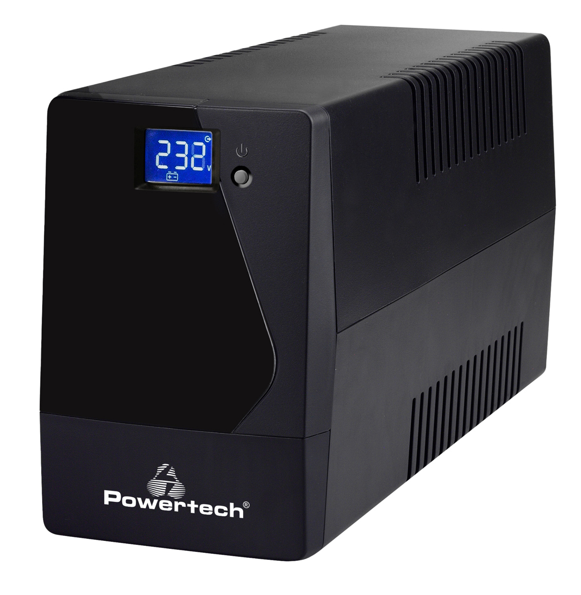 PT-1050LCD POWERTECH UPS Line Interactive PT-1050LCD με οθόνη, 1050VA, 630W, 2x Schuko, 2x RJ45/RJ11