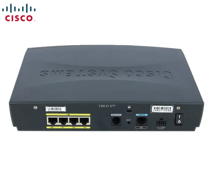 0.071.165_ROUTER_CISCO_877-K9 Router Cisco 877-k9 Adsl Over Pots (adsl2/adsl2+ Annex A)