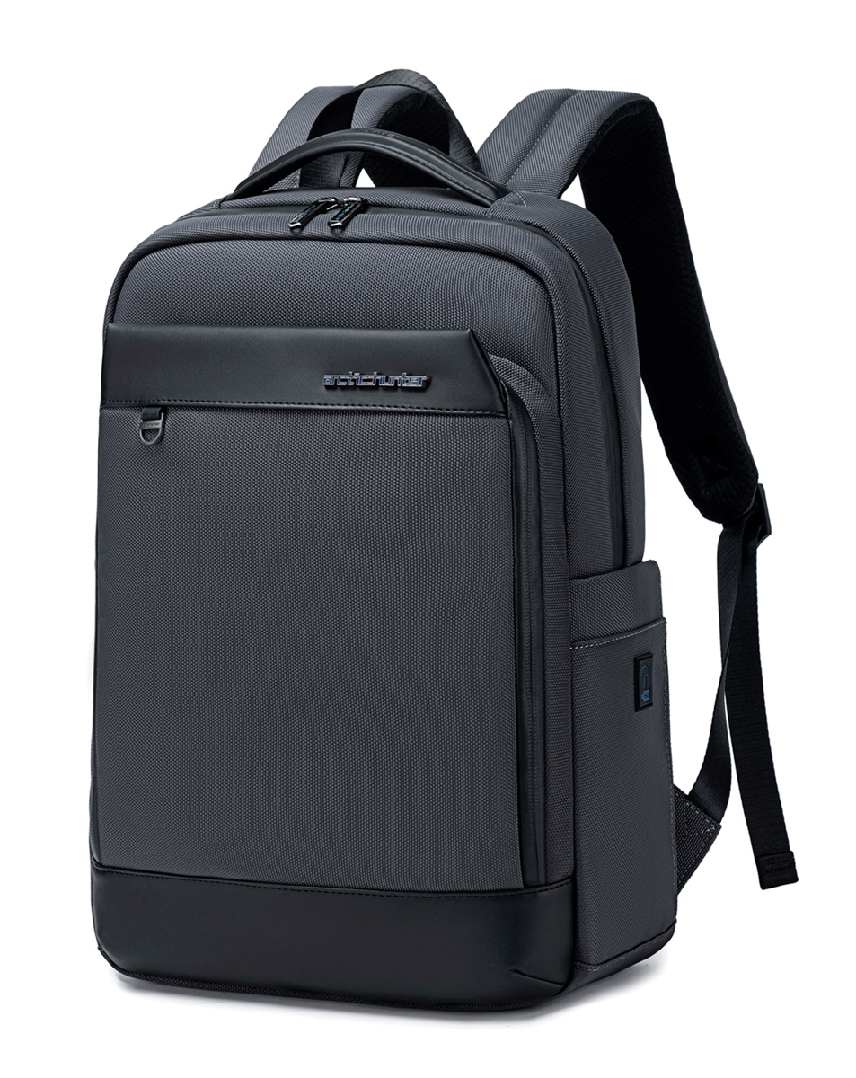 B00672-GY ARCTIC HUNTER τσάντα πλάτης B00672 με θήκη laptop 15.6", 15L, γκρι
