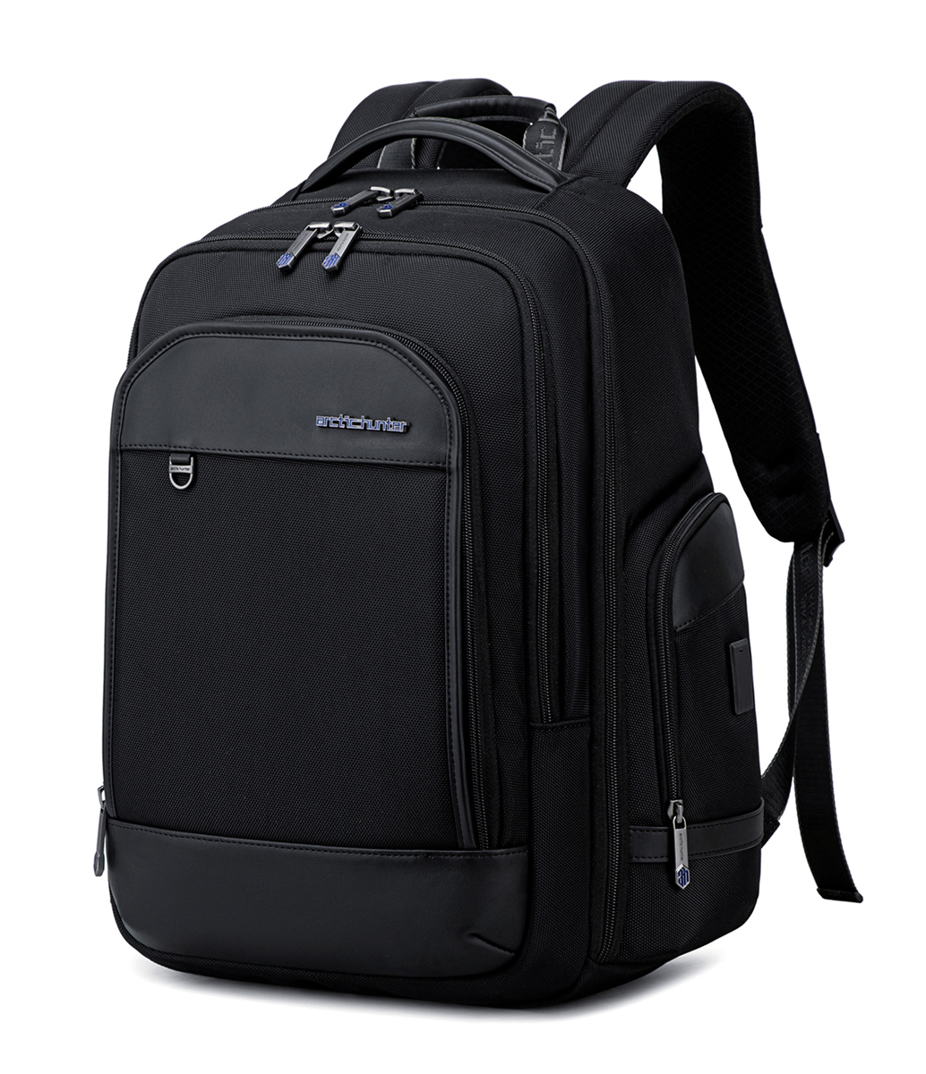 B00683-BK ARCTIC HUNTER τσάντα πλάτης B00683 με θήκη laptop 15.6", USB, 20.5L, μαύρη