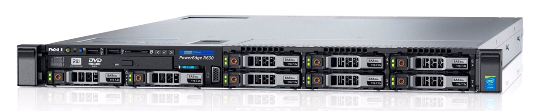 SRV-415 DELL used Server R630, 2x E5-2680 v4, 32GB, H330 mini, 2x 750W, 8x 2.5", REF SQ